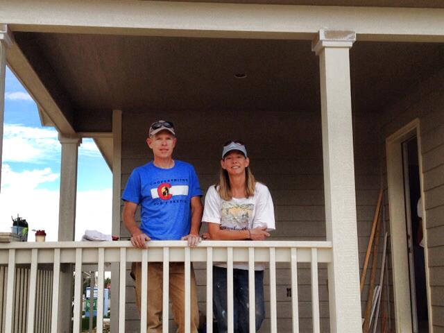 Dwight and Erin Volunteer at Fort Collins Habitat for Humanity
