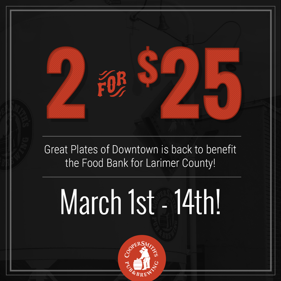Join CooperSmith's for Great Plates of Downtown! | Downtown Fort Collins