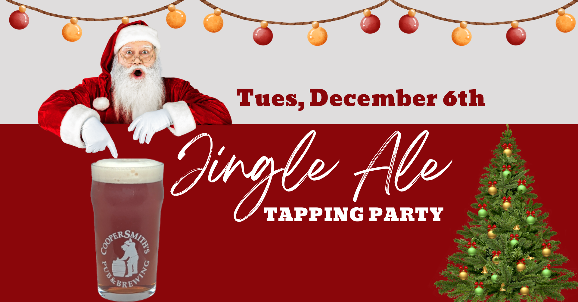 Jingle Ale Tapping Party Dec 6