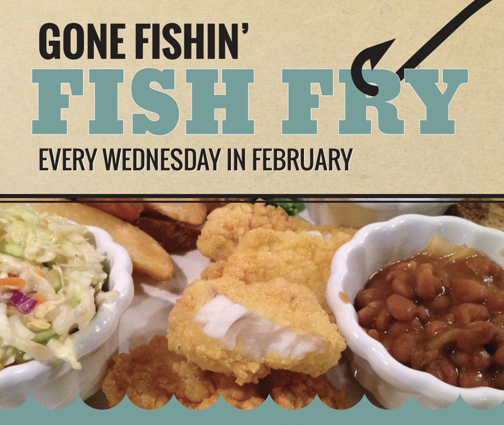 fish fry promotional flier